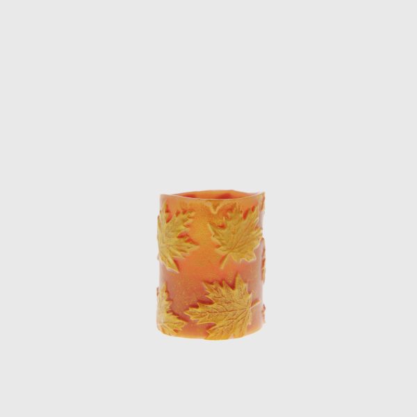Fall Orange & Yellow Embossed Maple Leaves - Image 2