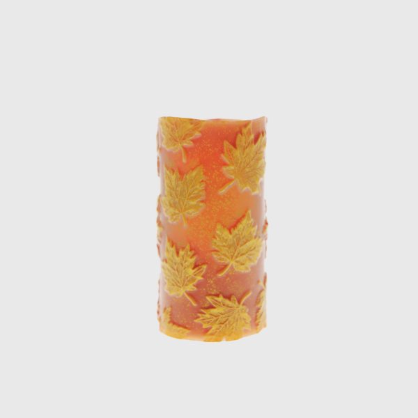 Fall Orange & Yellow Embossed Maple Leaves - Image 4