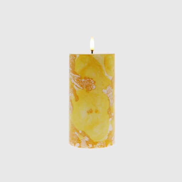 Golden Yellow Ebru Smooth - Image 3