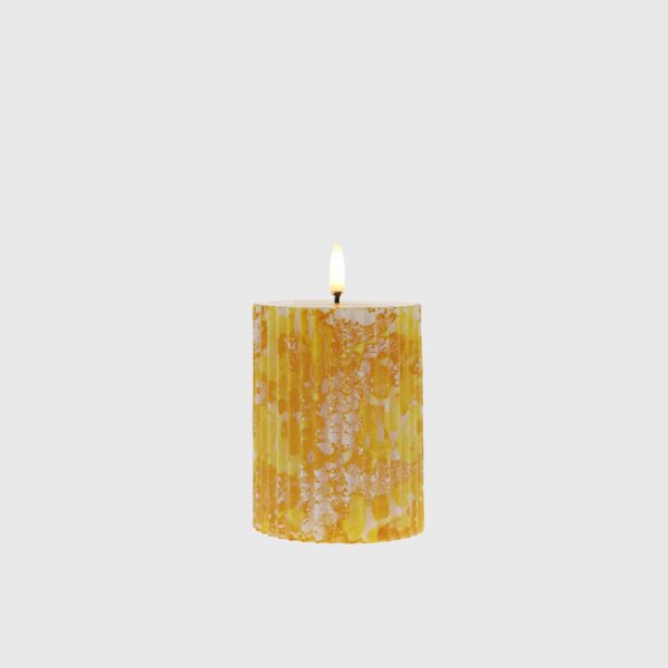 Golden Yellow Ebru Groove - Image 2