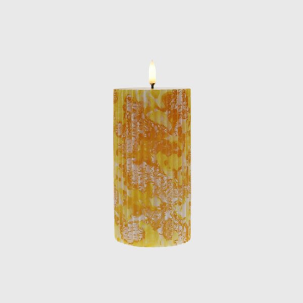 Golden Yellow Ebru Groove - Image 3