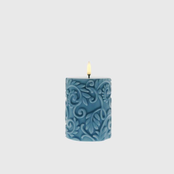 Ashley Blue Embossed Laurel - Image 4