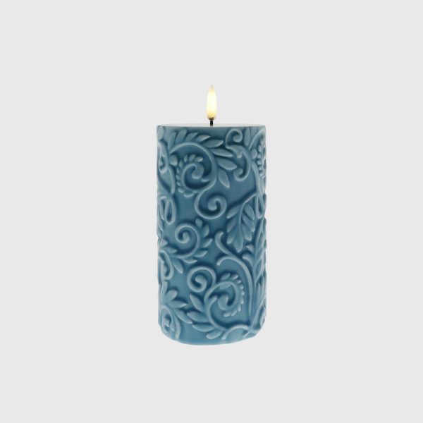 Ashley Blue Embossed Laurel - Image 3