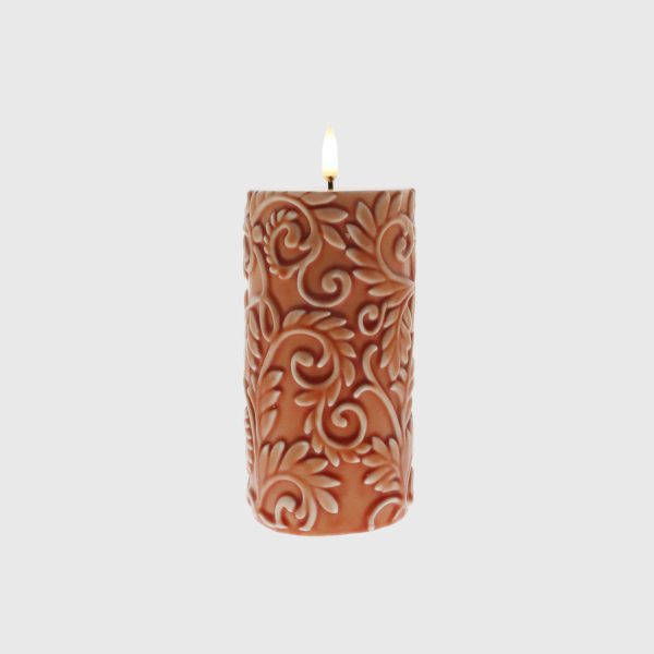 Fall Orange Embossed Laurel - Image 3
