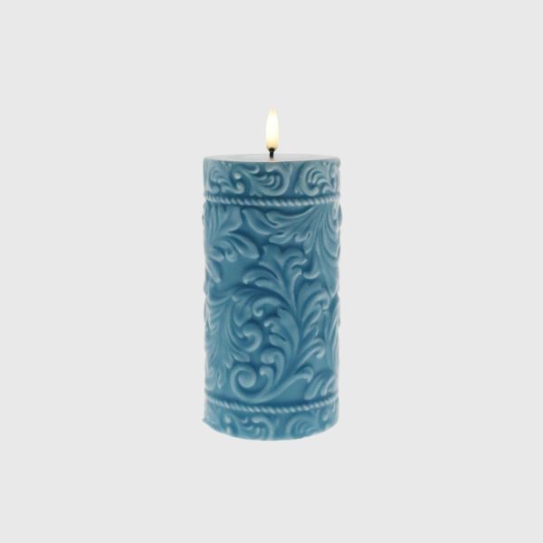 Ashley Blue Embossed Cord & Laurel - Image 3