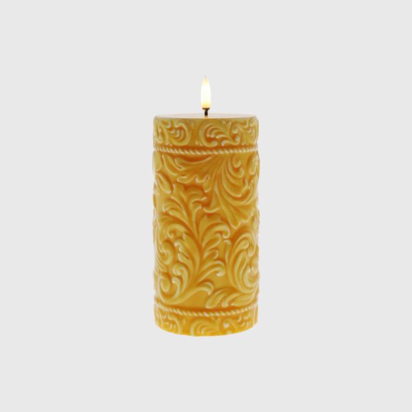 Golden Yellow Embossed Cord & Laurel - Image 3