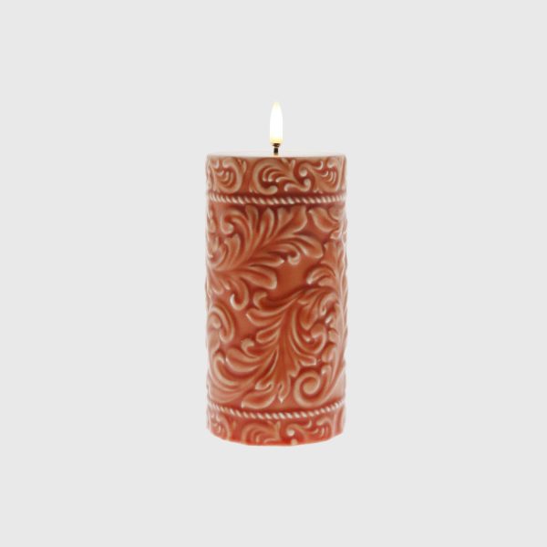 Fall Orange Embossed Cord & Laurel - Image 3