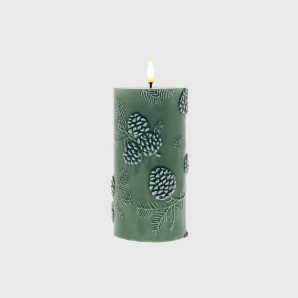 Green Embossed Pine Cones - Image 3