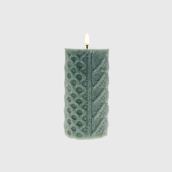 Green Embossed Cable Stitch - Image 3
