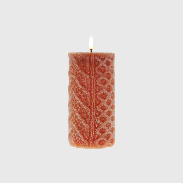 Fall Orange Embossed Cable Stitch - Image 3