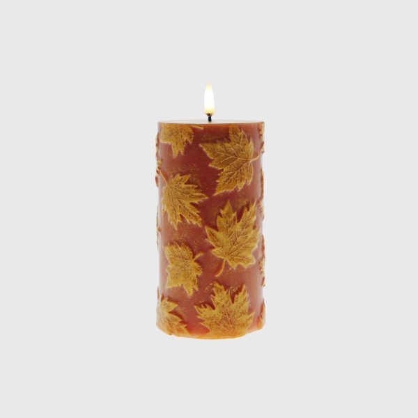 Fall Orange & Yellow Embossed Maple Leaves - Image 3
