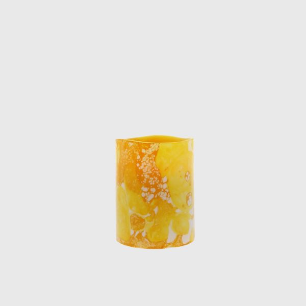 Golden Yellow Ebru Smooth - Image 4