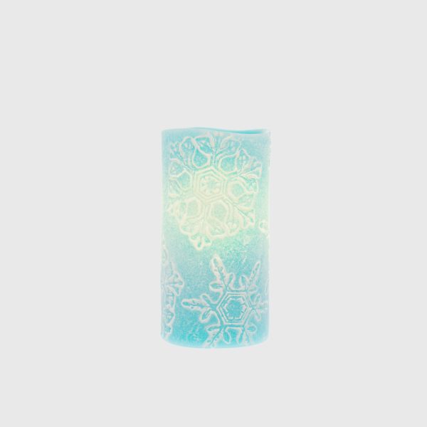 Serenity Blue Embossed Large Snow Flakes - Image 4