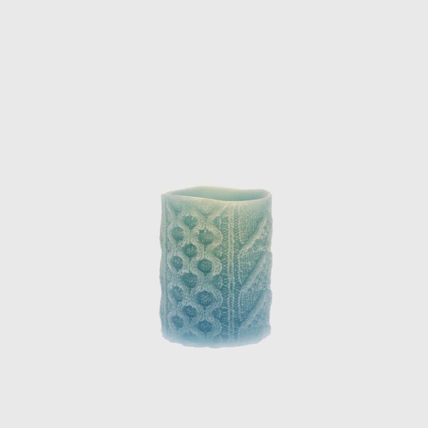 Ashley Blue Embossed Cable Stitch - Image 2