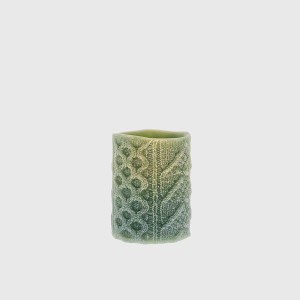 Green Embossed Cable Stitch - Image 2