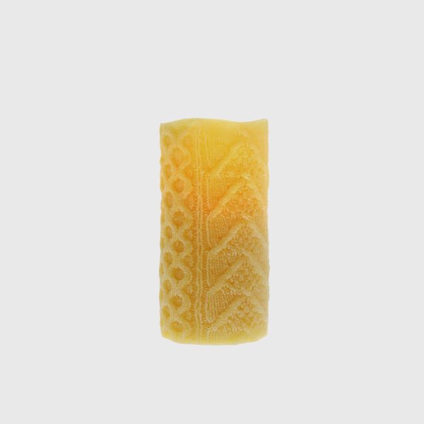 Golden Yellow Embossed Cable Stitch - Image 4