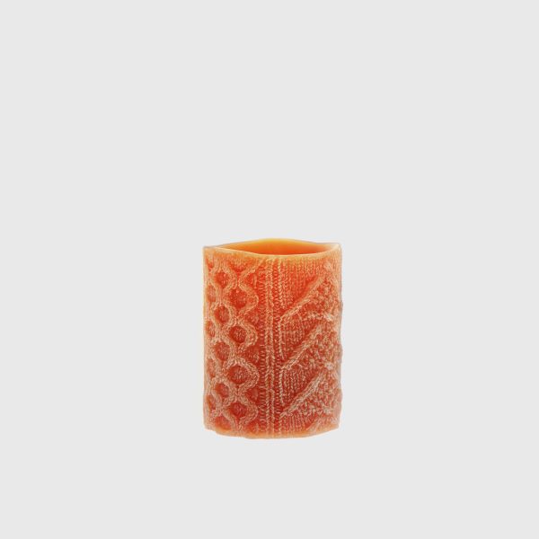Fall Orange Embossed Cable Stitch - Image 2