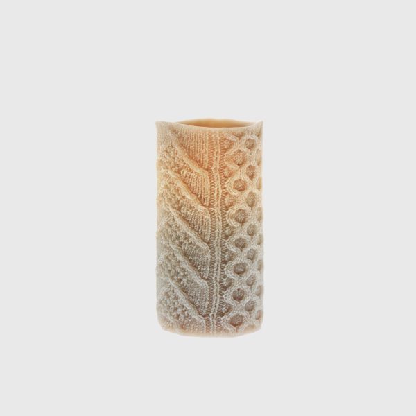 Brown Embossed Cable Stitch - Image 4