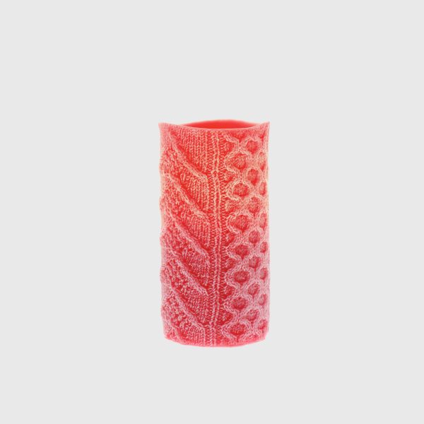 Red Embossed Cable Stitch - Image 4