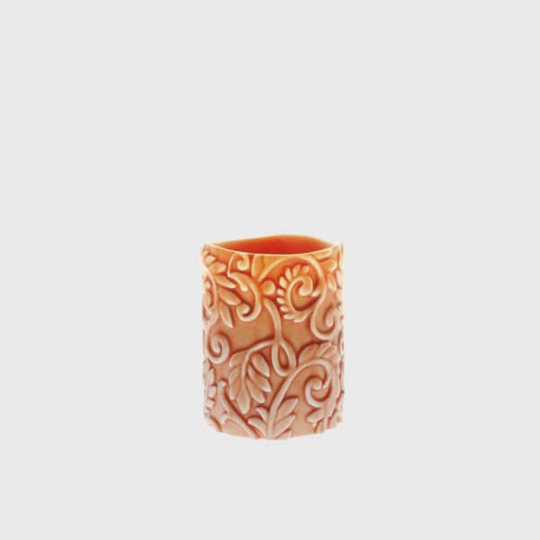 Fall Orange Embossed Laurel - Image 2
