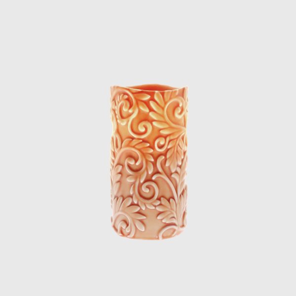 Fall Orange Embossed Laurel - Image 4