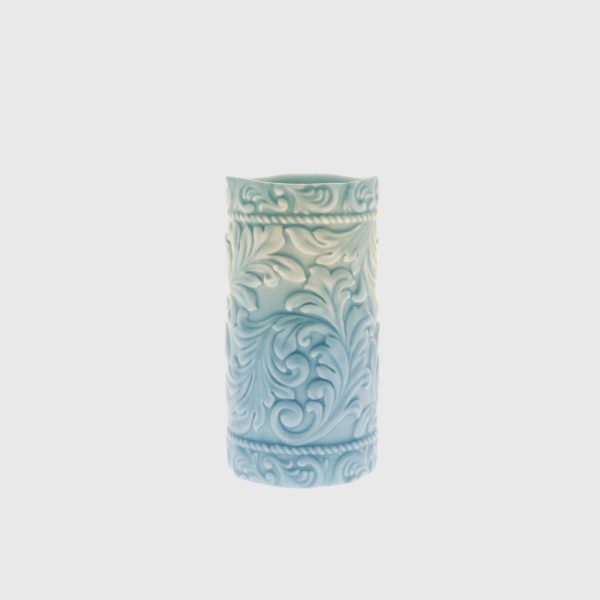 Ashley Blue Embossed Cord & Laurel - Image 4