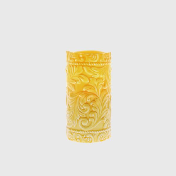 Golden Yellow Embossed Cord & Laurel - Image 4