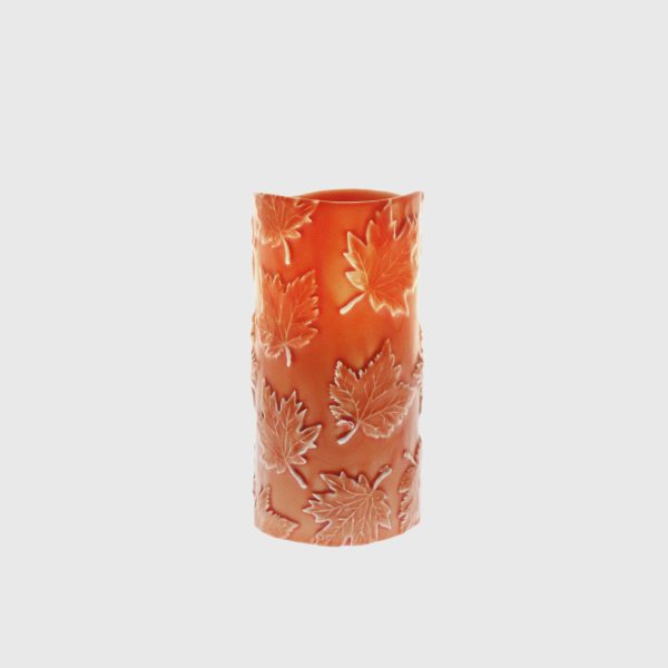 Fall Orange Embossed Maple Leaves - Image 4