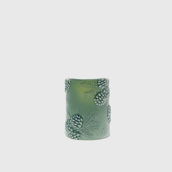 Green Embossed Pine Cones - Image 2