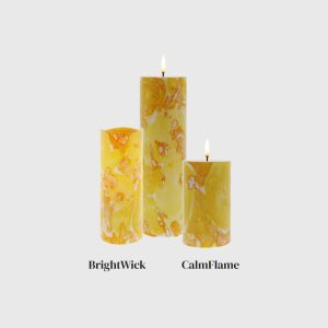 Golden Yellow Ebru Smooth