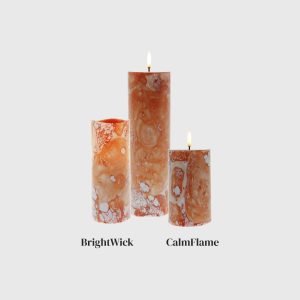 Fall Orange Ebru Smooth