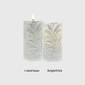 Silver Embossed Leaves