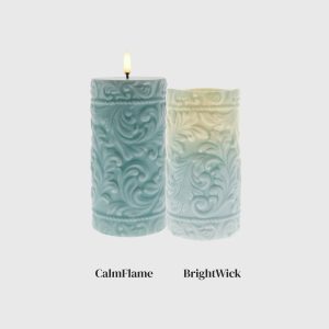 Light Green Embossed Cord & Laurel