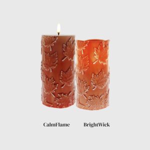 Fall Orange Embossed Maple Leaves