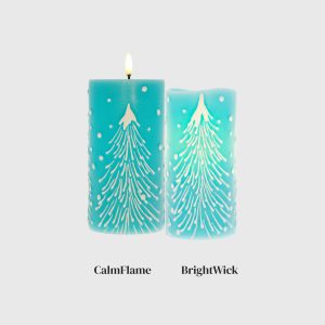 Serenity Blue Embossed Wispy Christmas Tree