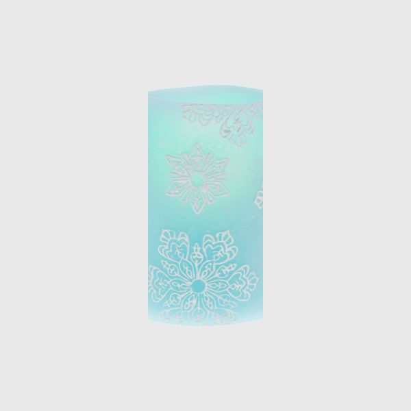 Serenity Blue Embossed Small Snow Flakes - Image 4