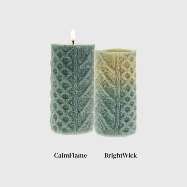 Green Embossed Cable Stitch